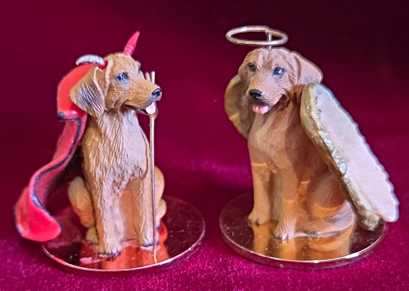 Conversation Concepts Tiny Ones Rhodesian Ridgeback Angel & Devil Dog Figurines Conversation Concepts Tiny Ones Rhodesian Ridgeback Angel & Devil Dog Figurines