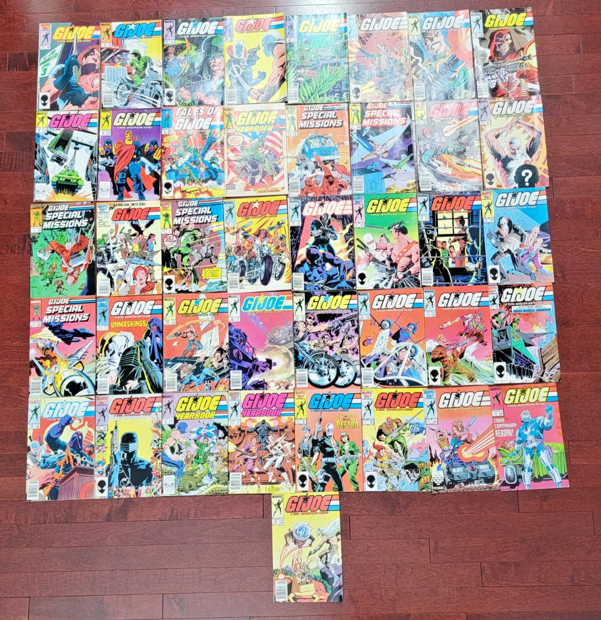 Gi joe Marvel Lot Of Comic Books/ 42 Vintage Issues Gi joe Marvel Lot Of Comic Books/ 42 Vintage Issues