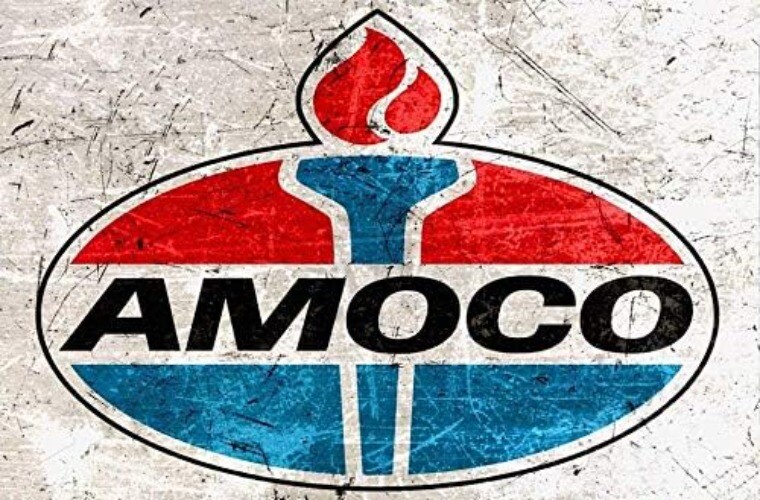 Amoco Gas Oil Station Pump Tin Metal Sign Retro Vintage Wall 8x12 Amoco Gas Oil Station Pump Tin Metal Sign Retro Vintage Wall 8x12