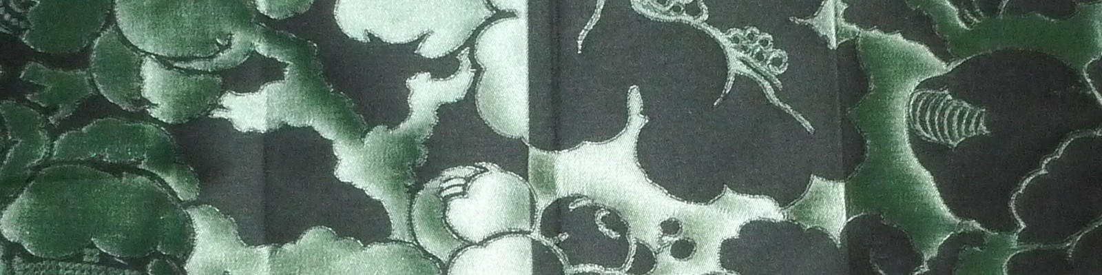 BERGAMO SAHCO Renetta Floral green brown Polyester Linen Remnant New