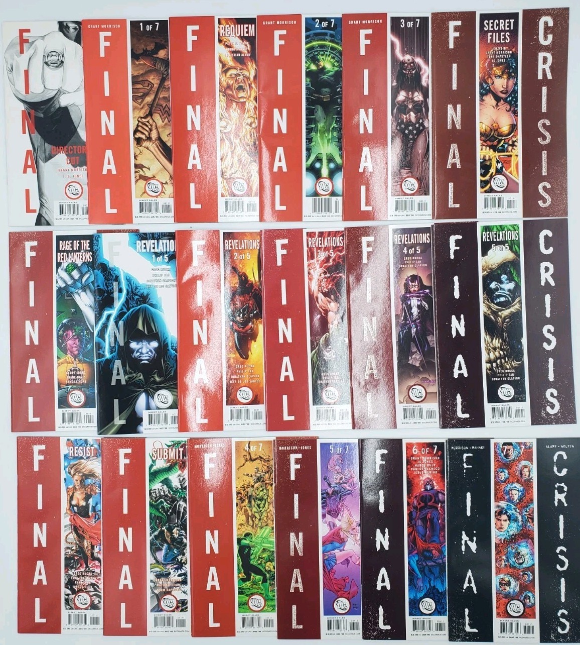 FINAL CRISIS 1-7 DC 2008 COMPLETE MINI-SERIES + Extra Comics 18 Books One Shots FINAL CRISIS 1-7 DC 2008 COMPLETE MINI-SERIES + Extra Comics 18 Books One Shots