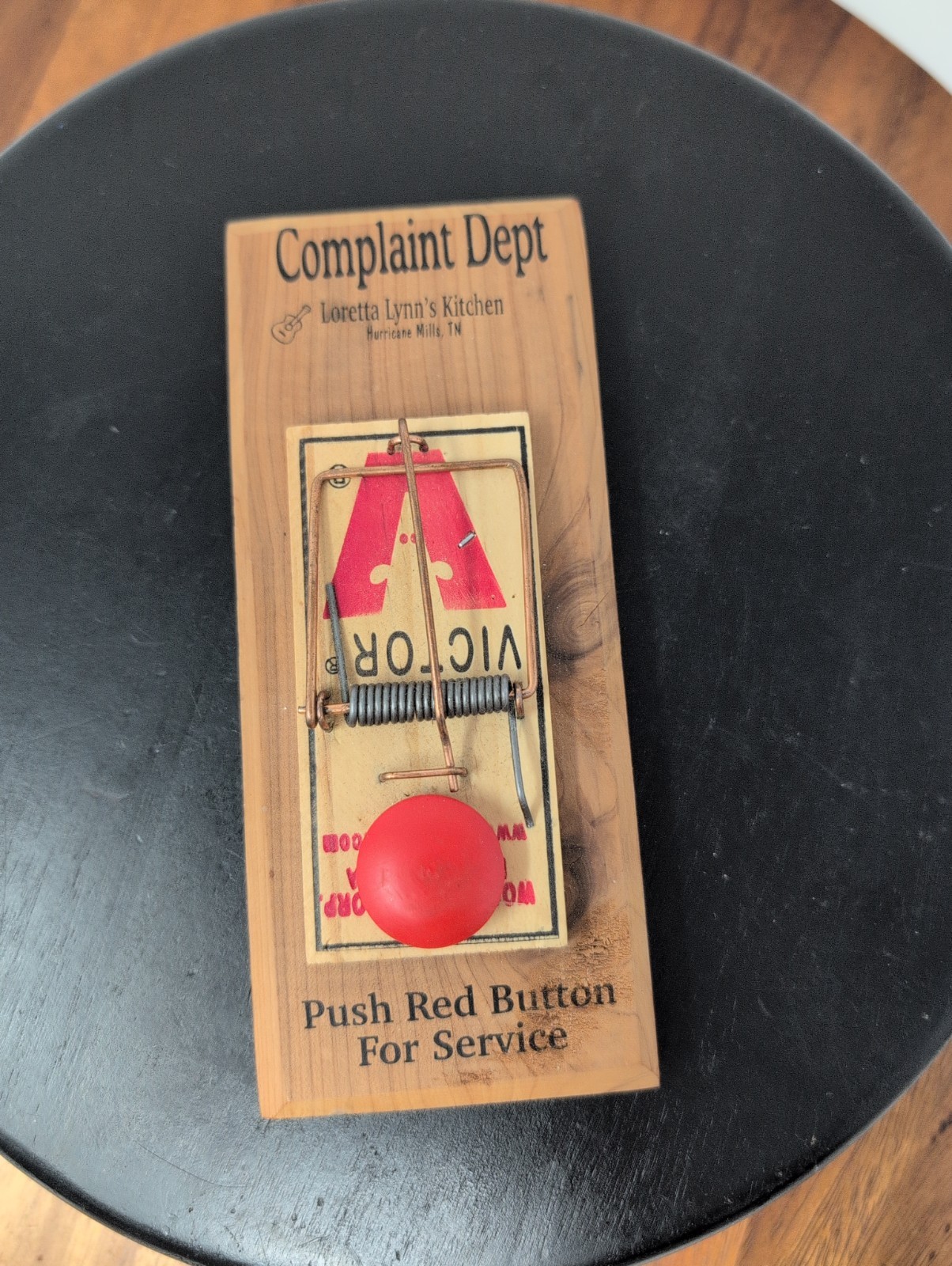 Vintage Loretta Lynn's Kitchen Souvenir Complaint Department Mouse Trap Gag Gift