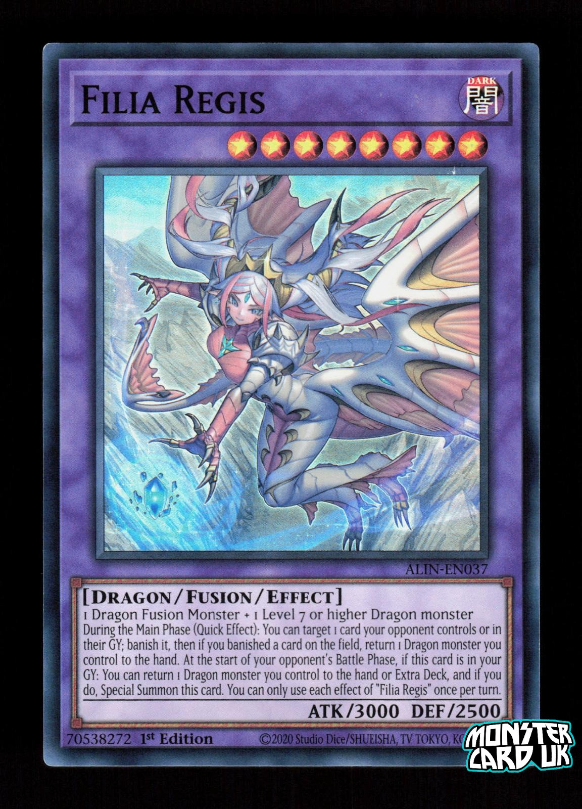 Yu-Gi-Oh Filia Regis ALIN-EN037 Alliance Insight 1st Edition NM