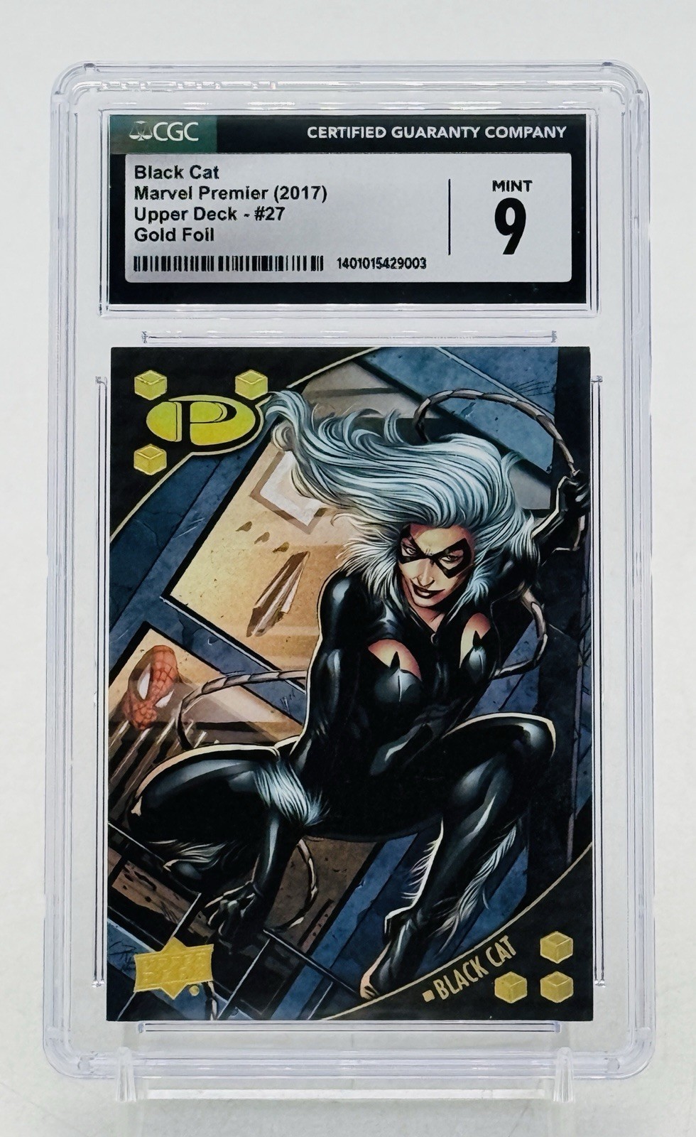 2017 Upper Deck Marvel Premier Black Cat Gold #/10 CGC 9 SSP 2017 Upper Deck Marvel Premier Black Cat Gold #/10 CGC 9 SSP
