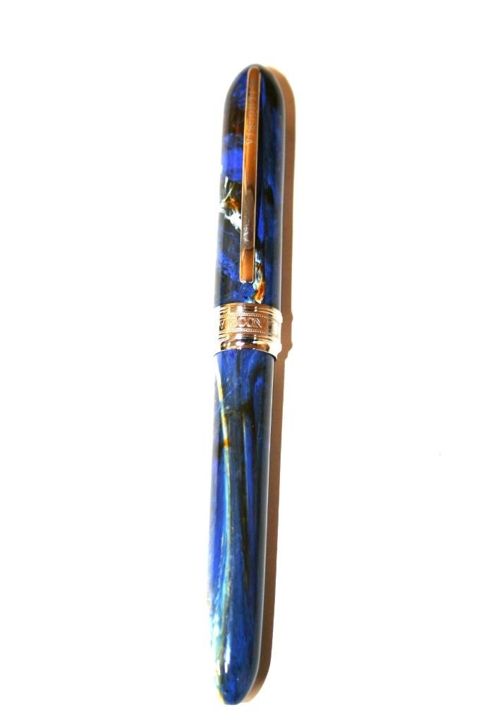Visconti Van Gogh Blue Ocean Swirl First Gen Ballpoint Italian Resin Mint