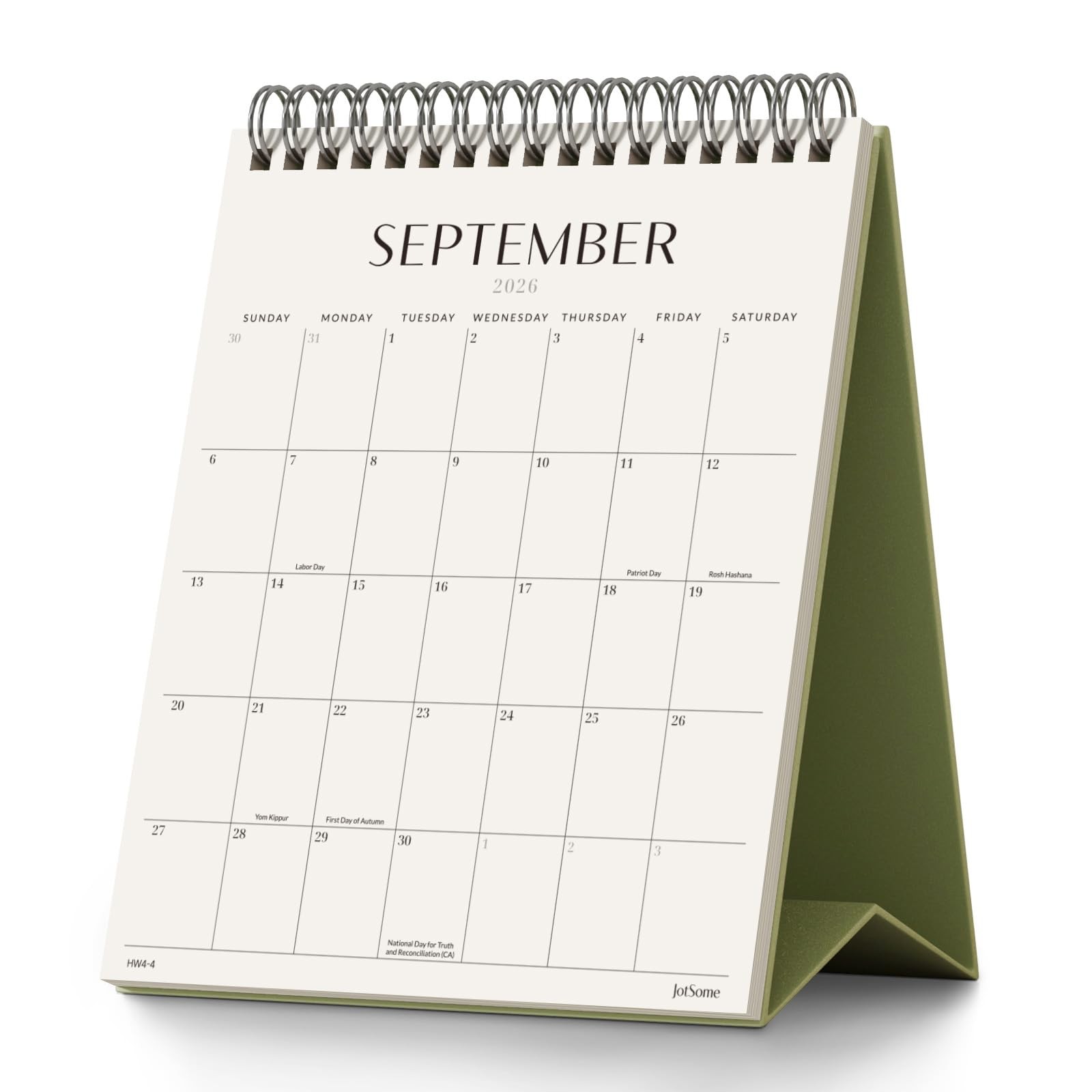 20262027 Small Standing Flip Desktop 18 Month Calendar With To Do List