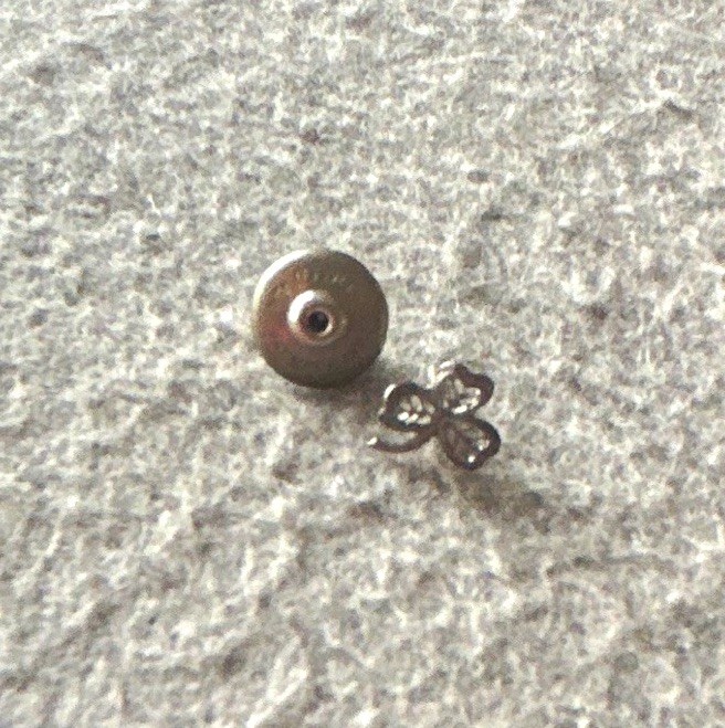 Vintage 1920’s Era “Sta-Wite” Clover Tack Pin - Patent Date May 15, 1923 Vintage 1920’s Era “Sta-Wite” Clover Tack Pin - Patent Date May 15, 1923