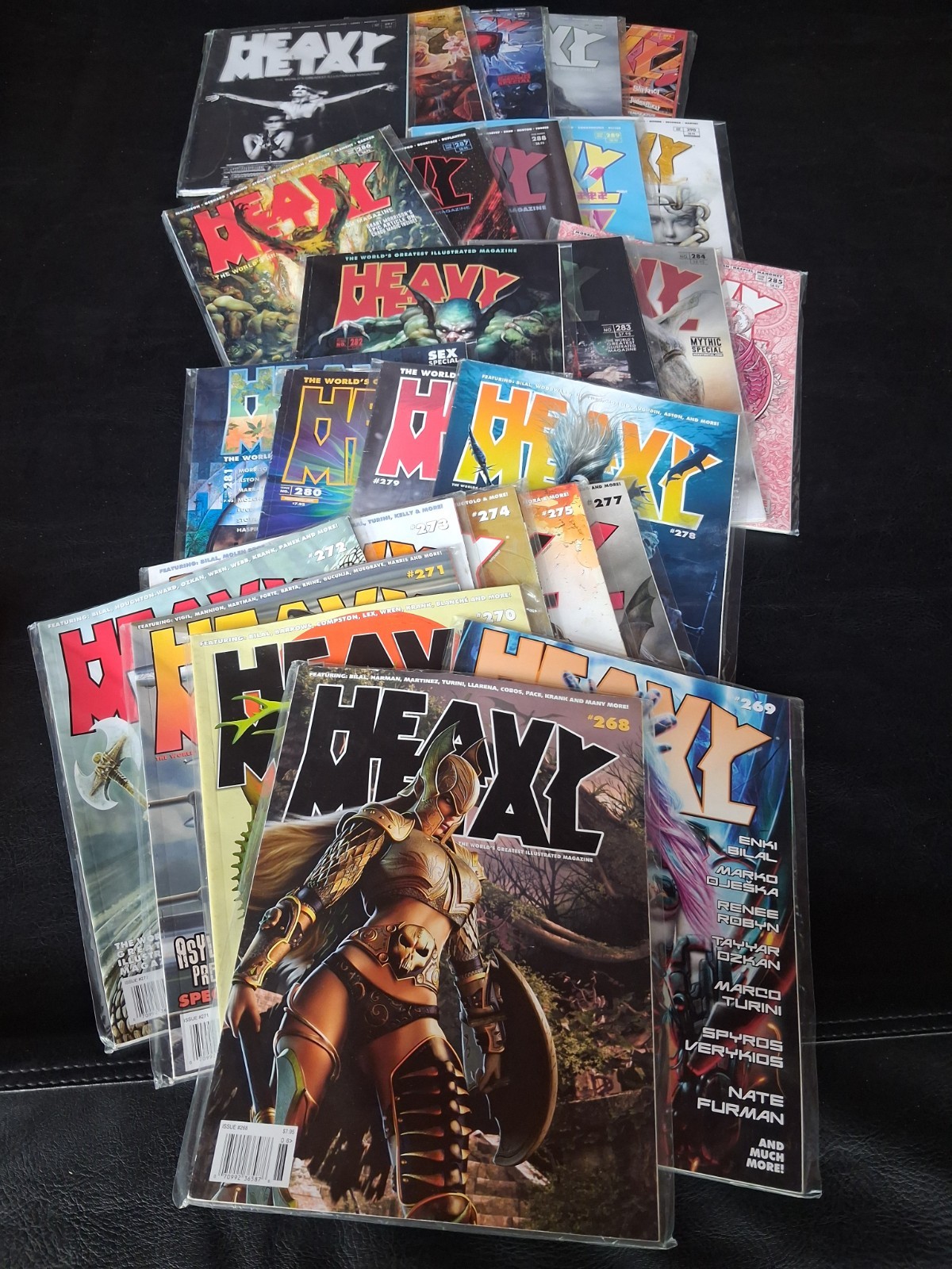 Heavy Metal Magazines - Lot of 27 - Specials Included 268-295 (-276) Bagged