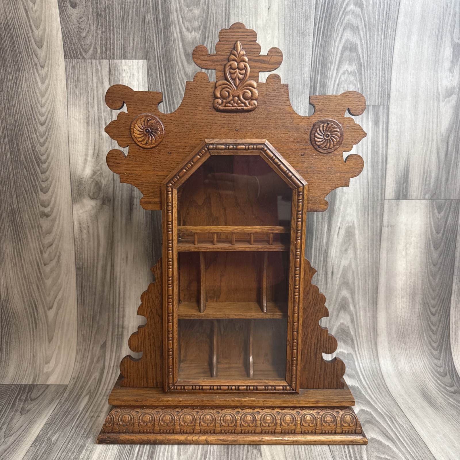 Vintage Parlor Clock Case Repurposed to Mini Shelves For Smalls Albert Brothers