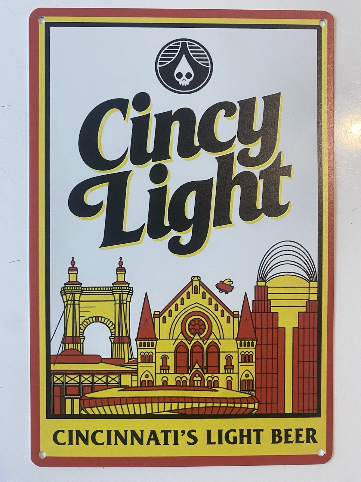 Rhinegeist Brewing Cincy Light Sign - Cincinnati Bearcats - Ohio Beer Rhinegeist Brewing Cincy Light Sign - Cincinnati Bearcats - Ohio Beer
