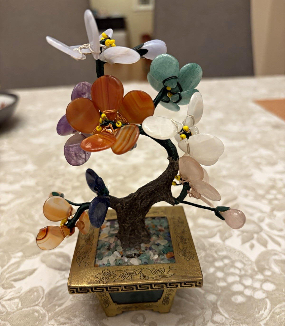 Vintage Chinese mini jade Bonsai