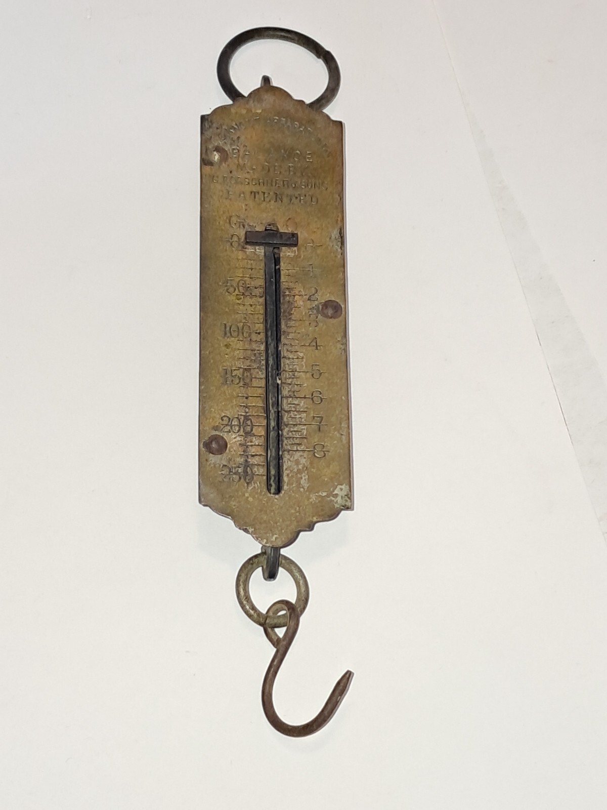 L.E. Knott Apparatus Co. Balance Scale Made By C. Forschner & Sons Collectible b