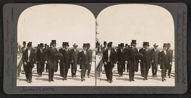 Norfolk Virginia Theodore Roosevelt 1907 Jamestown Exposition Arrival