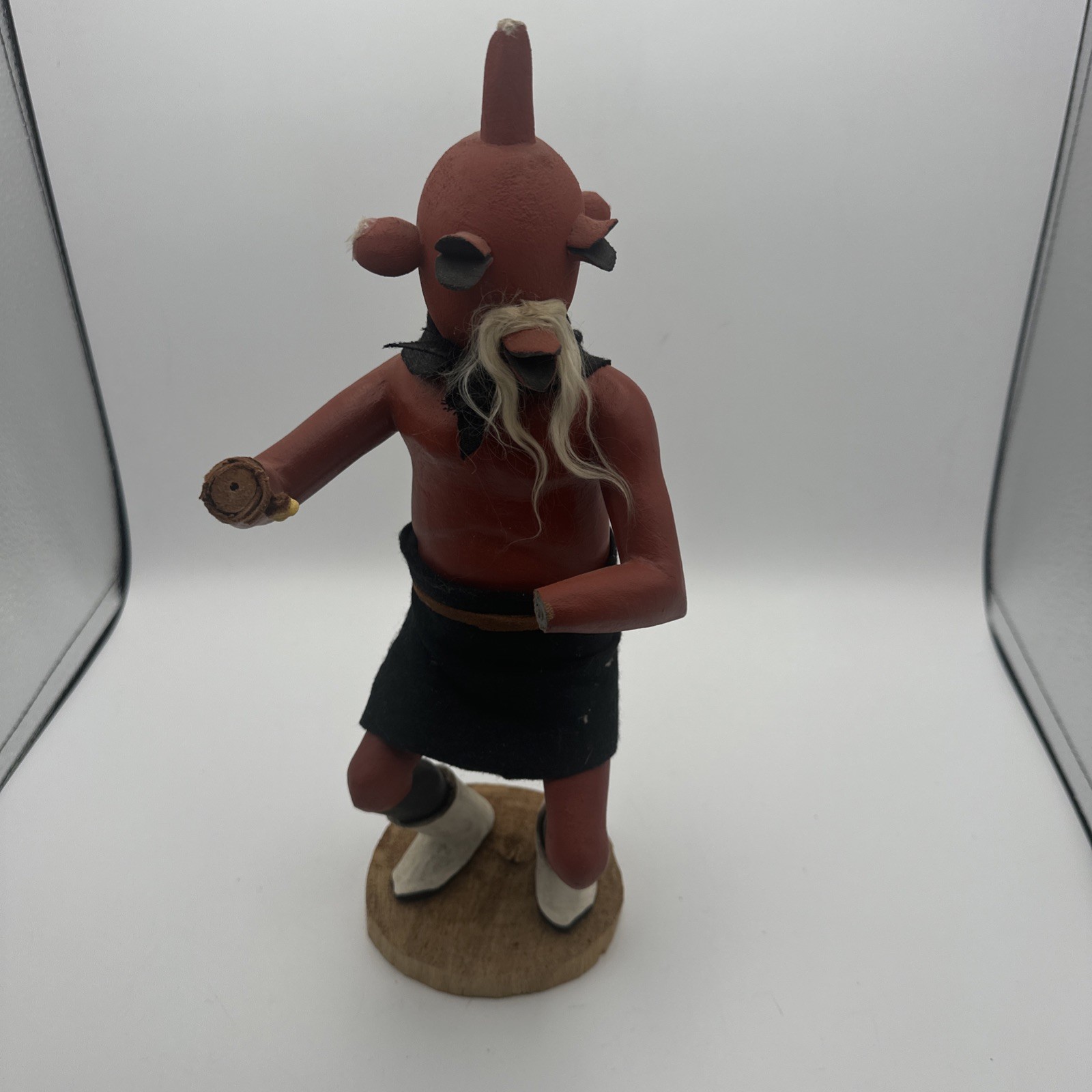  Hopi Native American Mudhead (Koyemsi) Kachina Doll VTG