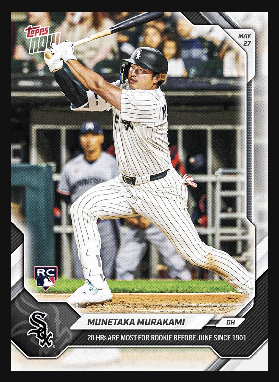 Munetaka Murakami RC 20th HR Most By June 2026 MLB Topps NOW Card 257 ROOKIE