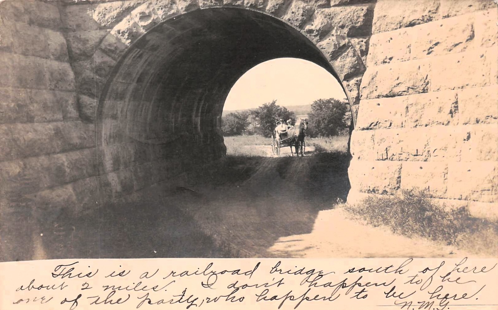 RPPC Jefferson Iowa Railroad Train Bridge Photo Vtg Postcard K19