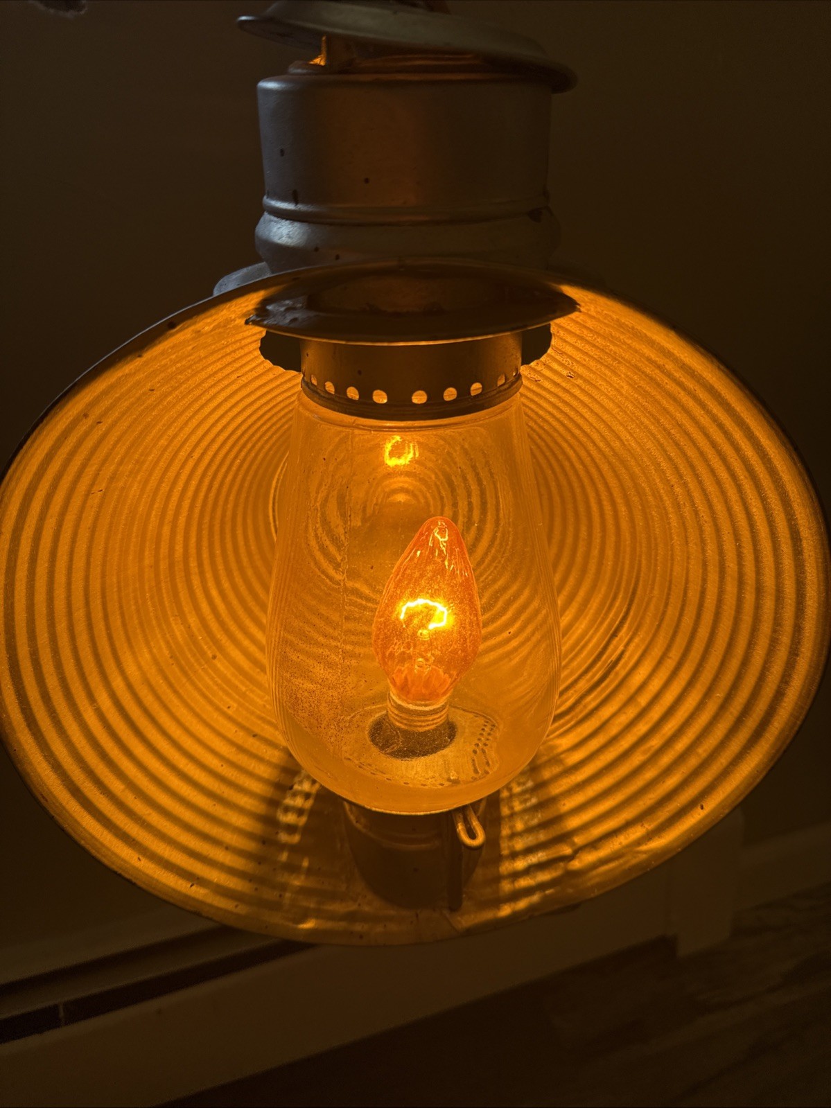 Rare Antique C.T. HAM MFG CO. Railroad Inspectors Lantern Repurposed Lamp