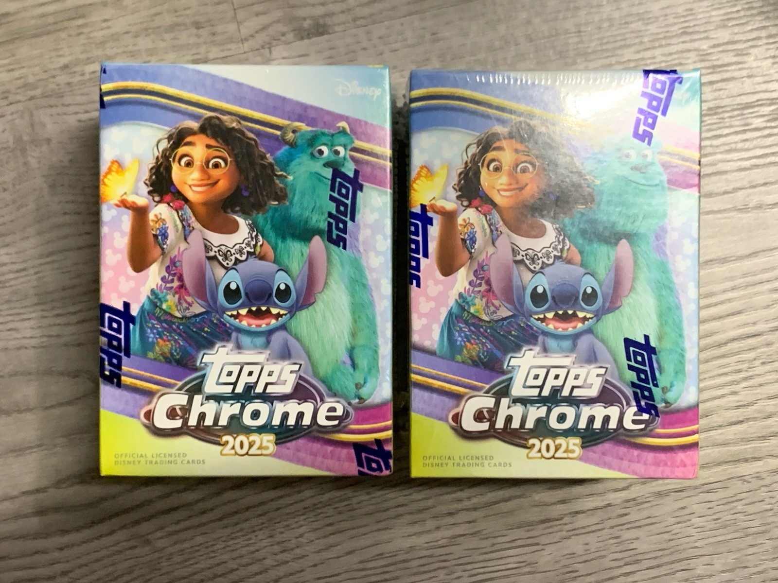 Lot Of 2: 2025 TOPPS CHROME DISNEY VALUE/BLASTER BOX (28 Cards) Brand New Sealed