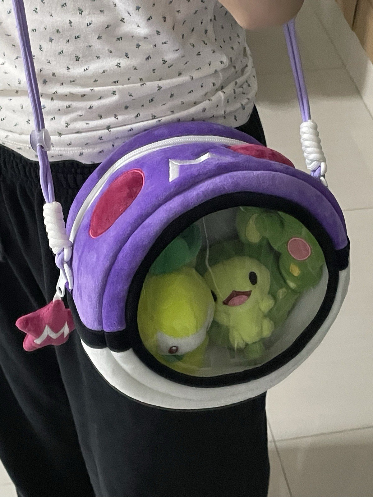 Pokemon Master Ball Plush Crossbody Ita Bag Clear Display Window (No Plush) Pokemon Master Ball Plush Crossbody Ita Bag Clear Display Window (No Plush)