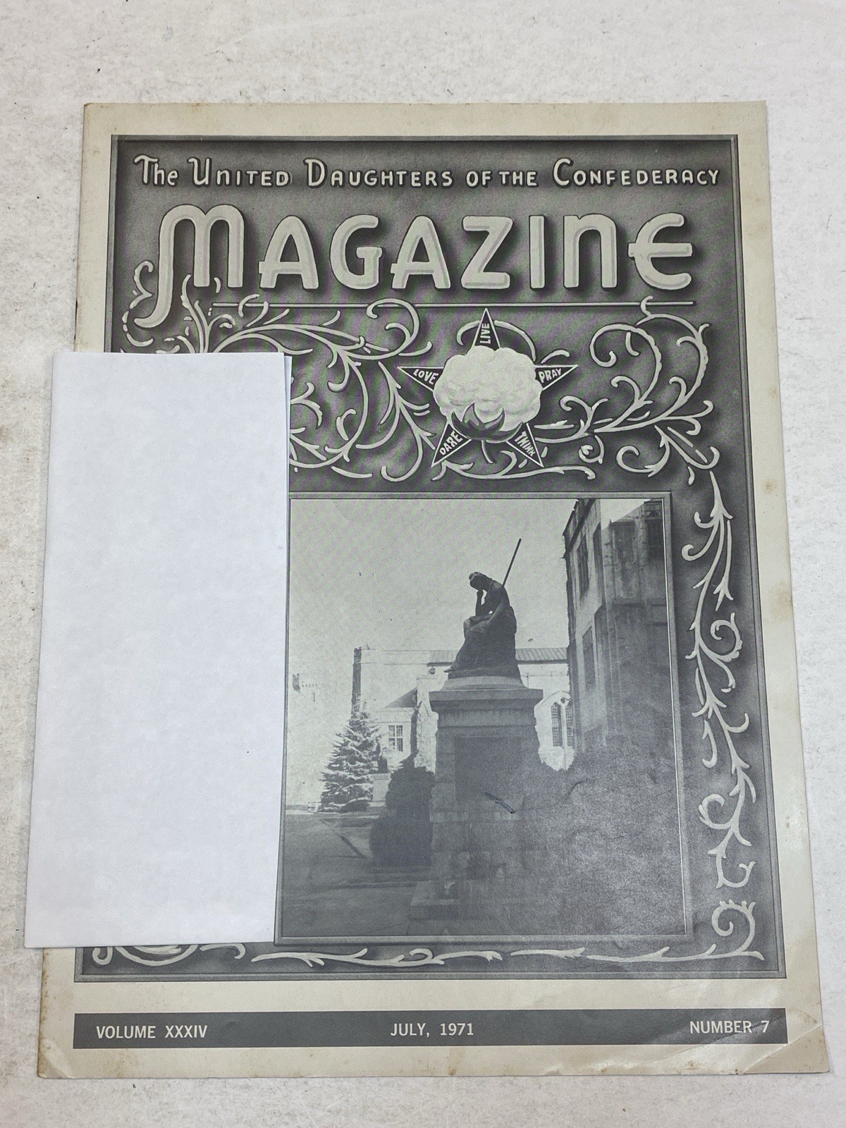 UDC United Daughters of the Confederacy Magazine July 1971 Virginia Military VMI