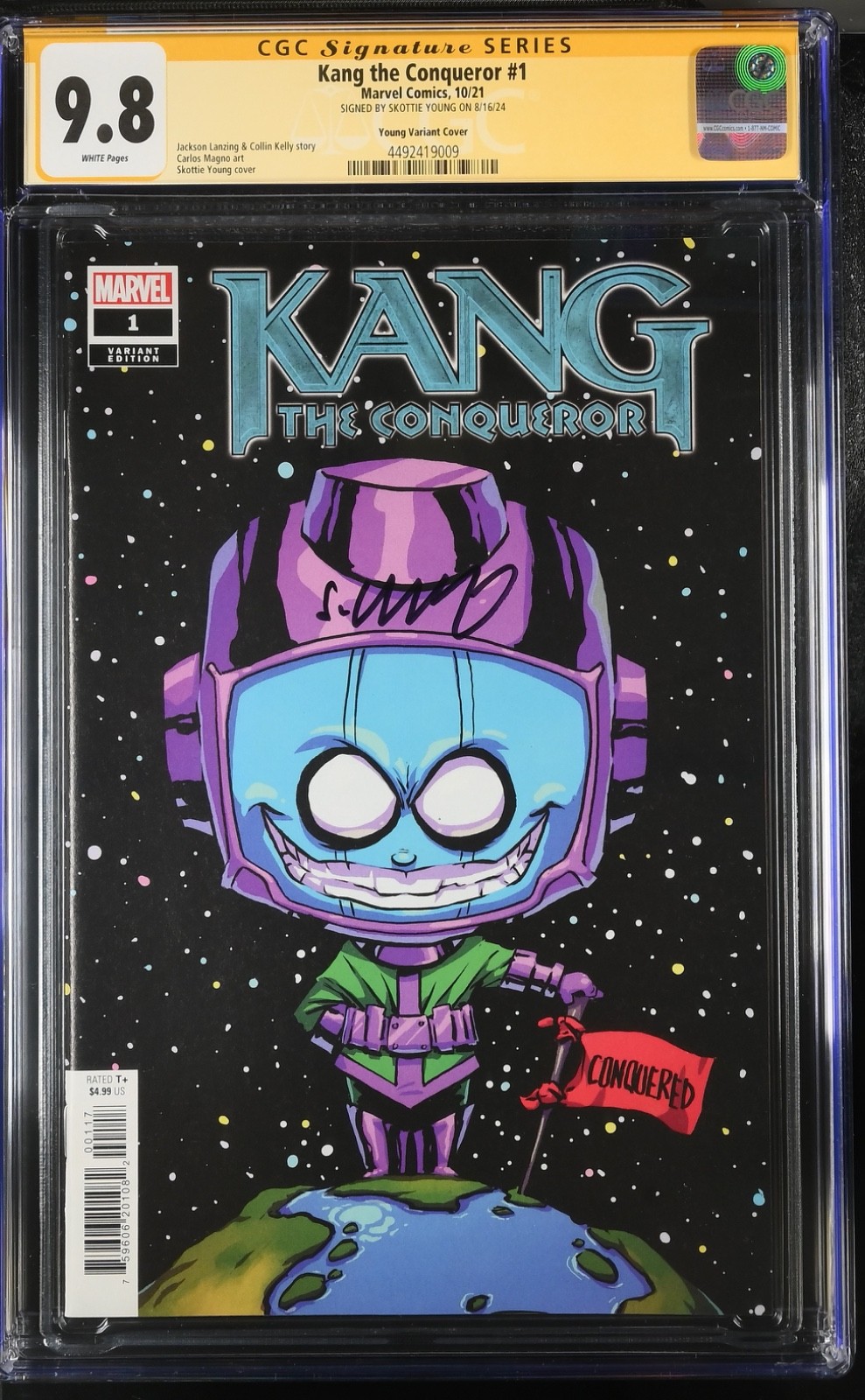 💥 Kang The Conqueror #1 - CGC 9.8 SS Signed by Skottie Young - Marvel (2021) 💥