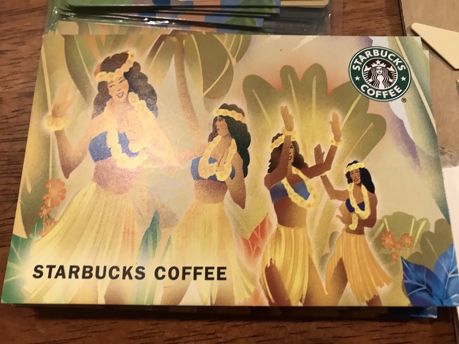 Starbucks Card Hawaii State Hula Paradise 2004 Collectable Gift Card with sleeve