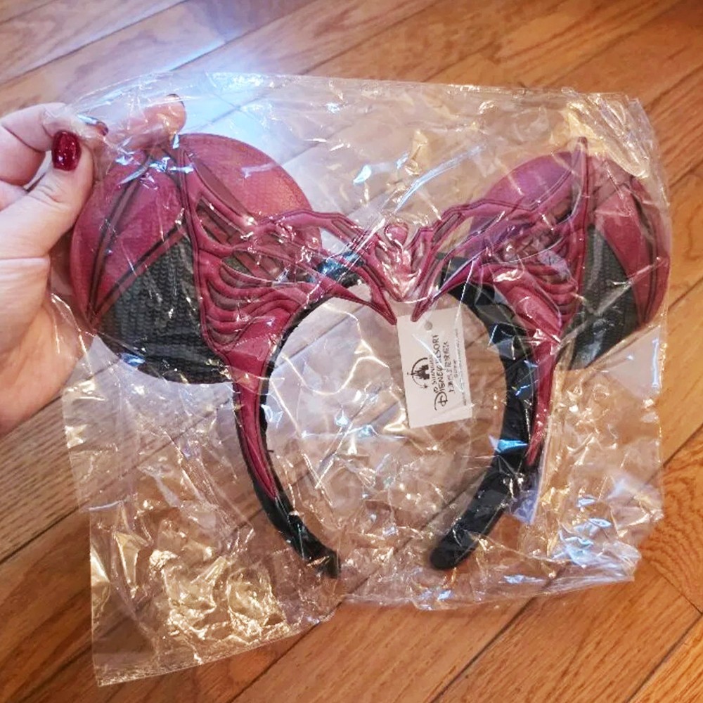 Disney- Parks Wanda Marvel Scarlet Witch Minnie Mickey Mouse Ears Headband NWT