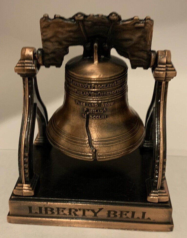Liberty Bell on a metal stand