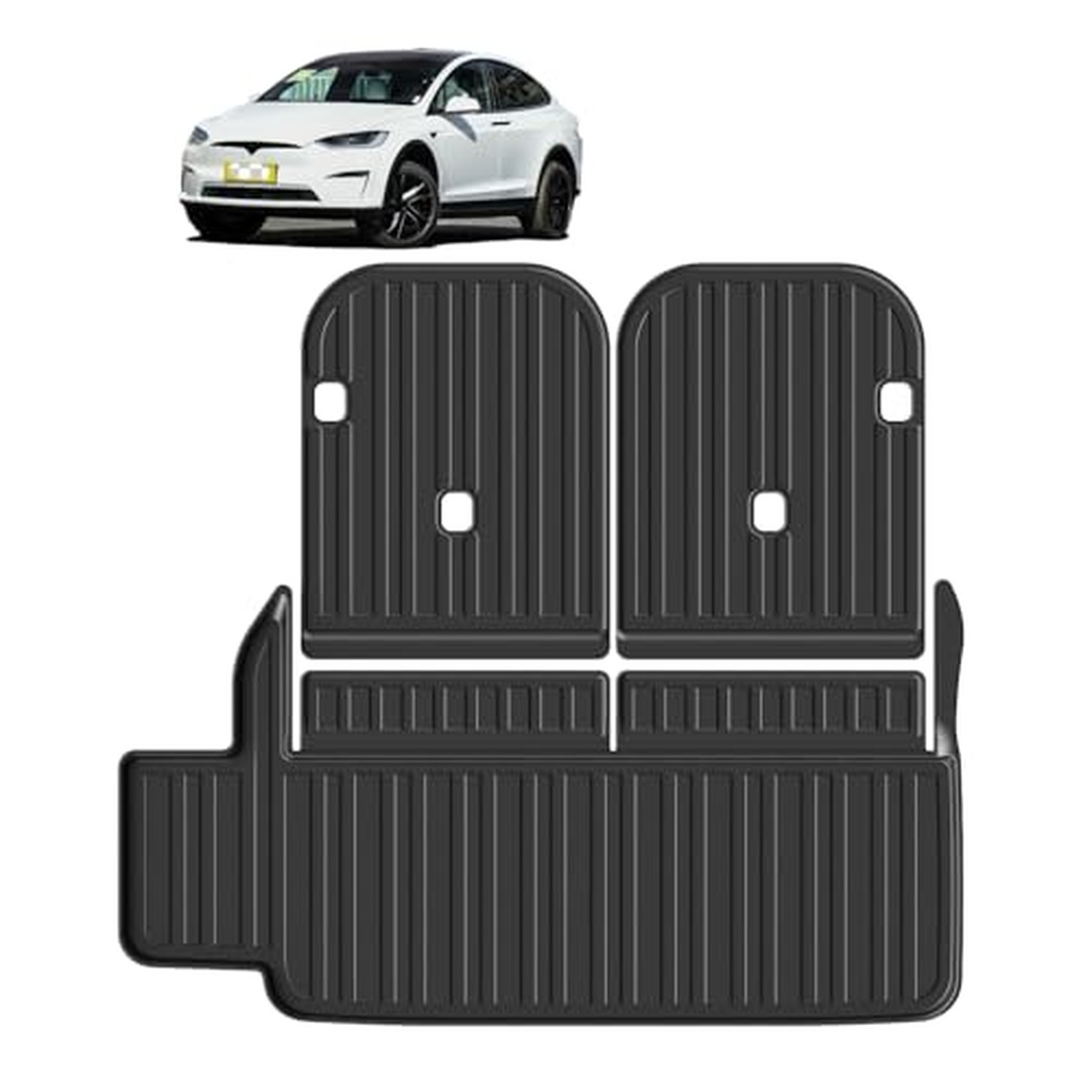 Elsetyler Cargo Mat Fit for Tesla Model X 6/7 Seater 2022-2025 (Not Fit 2026)... Elsetyler Cargo Mat Fit for Tesla Model X 6/7 Seater 2022-2025 (Not Fit 2026)...
