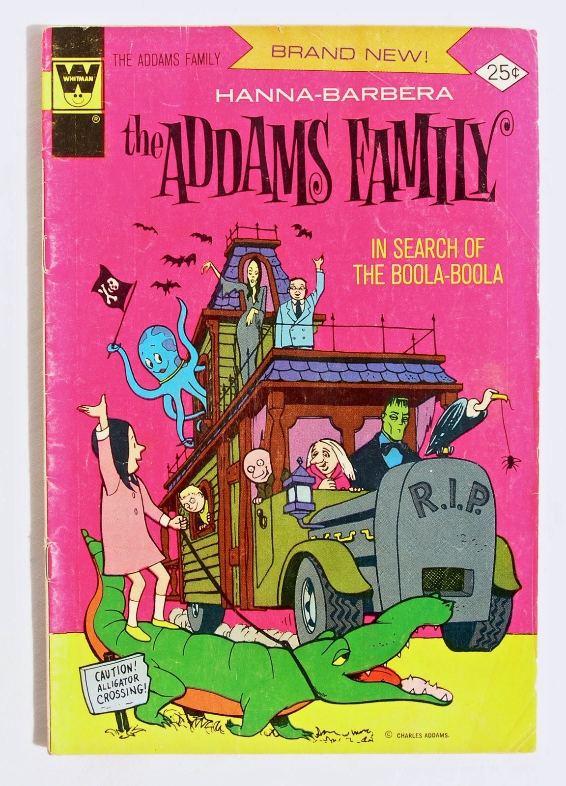 Vintage 1974 Whitman Addams Family Comic Book #1 Search For The Boola-Boola Vintage 1974 Whitman Addams Family Comic Book #1 Search For The Boola-Boola