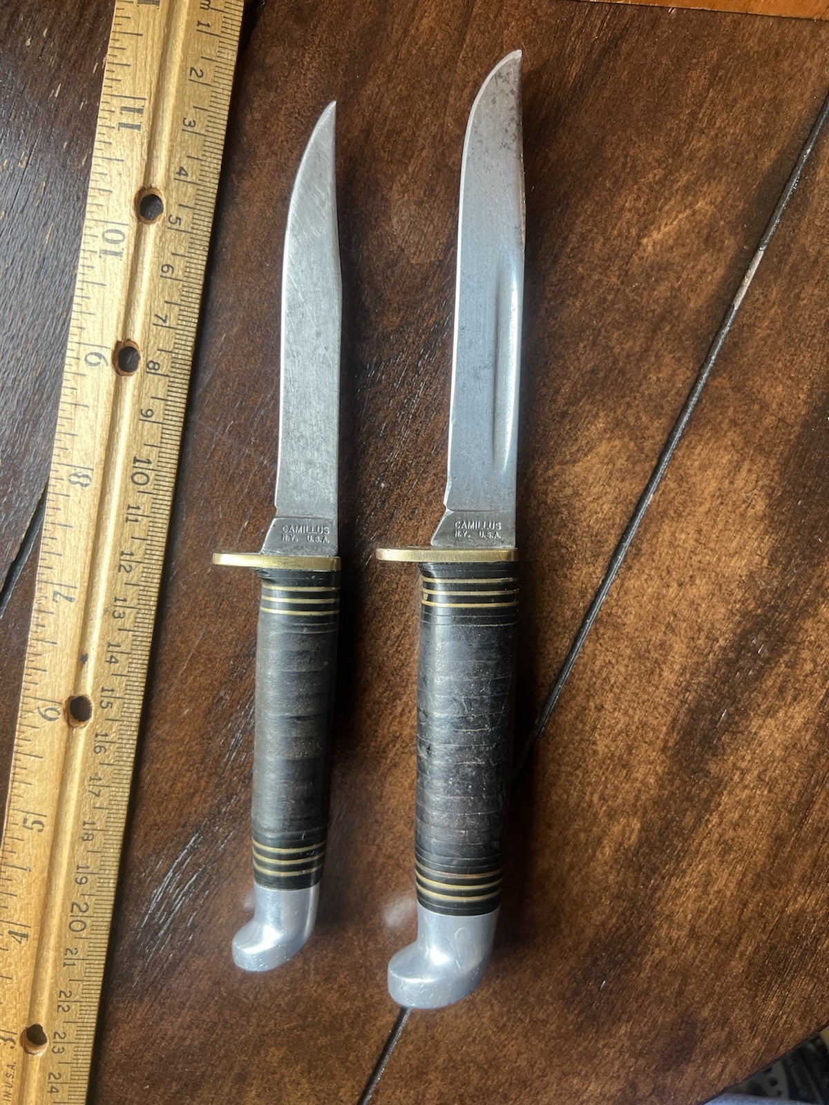 Vintage Camillus Bird and Trout 1006+1007 Lot Fixed Blade Small Game Knife VG Vintage Camillus Bird and Trout 1006+1007 Lot Fixed Blade Small Game Knife VG