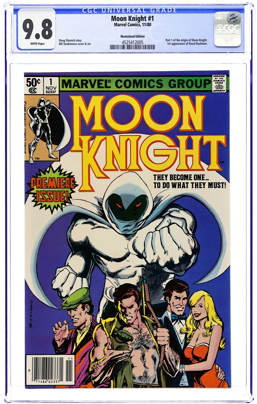 Moon Knight 1N CGC 9.8 Newsstand 1980 4525412005