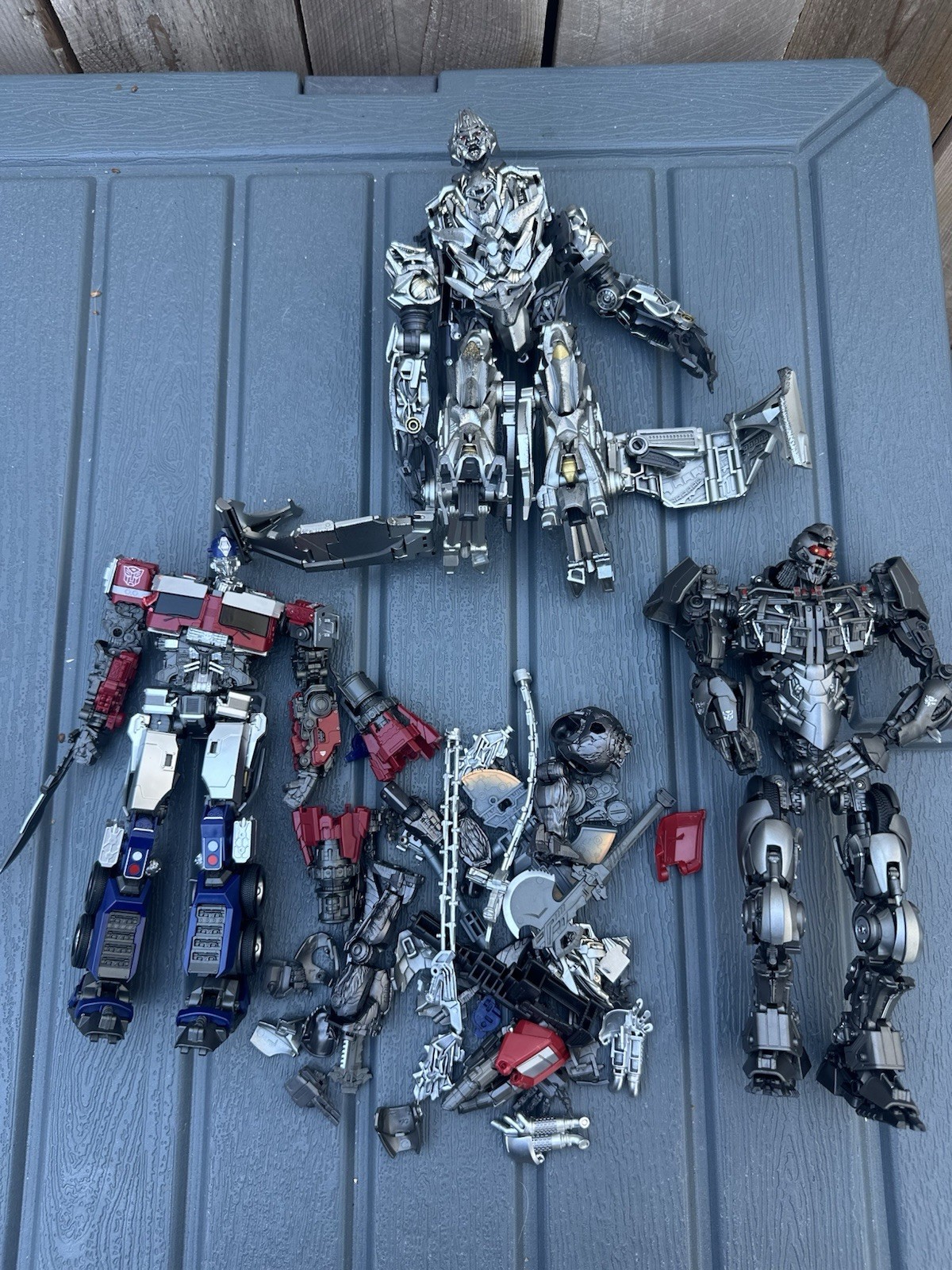 Lot Of 3 Hasbro Transformers Studio Series Megatron, Yolopark Optimus & Scourge