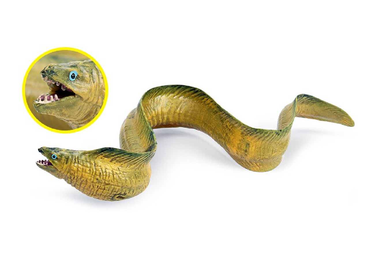22cm Big Moray Eel Fish PVC Toy Ocean Sea Animal Figure Kids Gift
