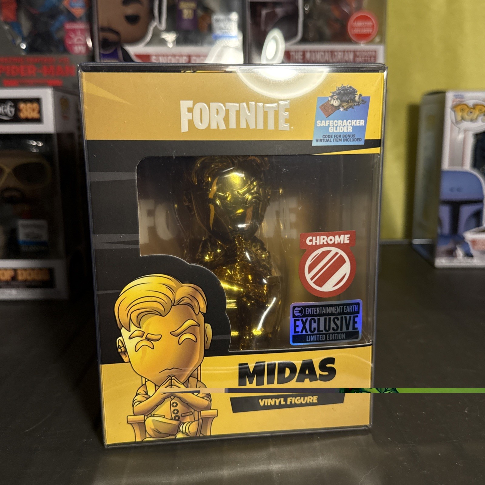 Youtooz Fortnite Midas (Gold Chrome) Exclusive Vinyl Figure LE333 Bonus Code 🔥