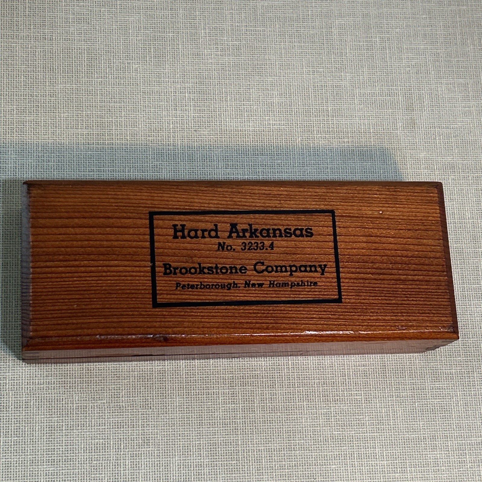Hard Arkansas No. 3233.4 Sharpening Stone, Brookstone Co.  