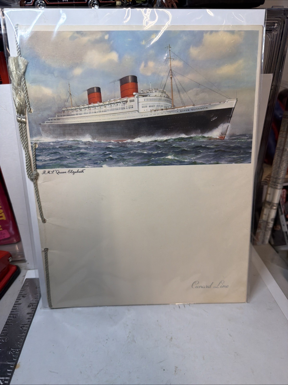 MBH64 Cunard Gala Dinner Menu Sept. 22, 1956 RMS MBH64 Cunard Gala Dinner Menu Sept. 22, 1956 RMS