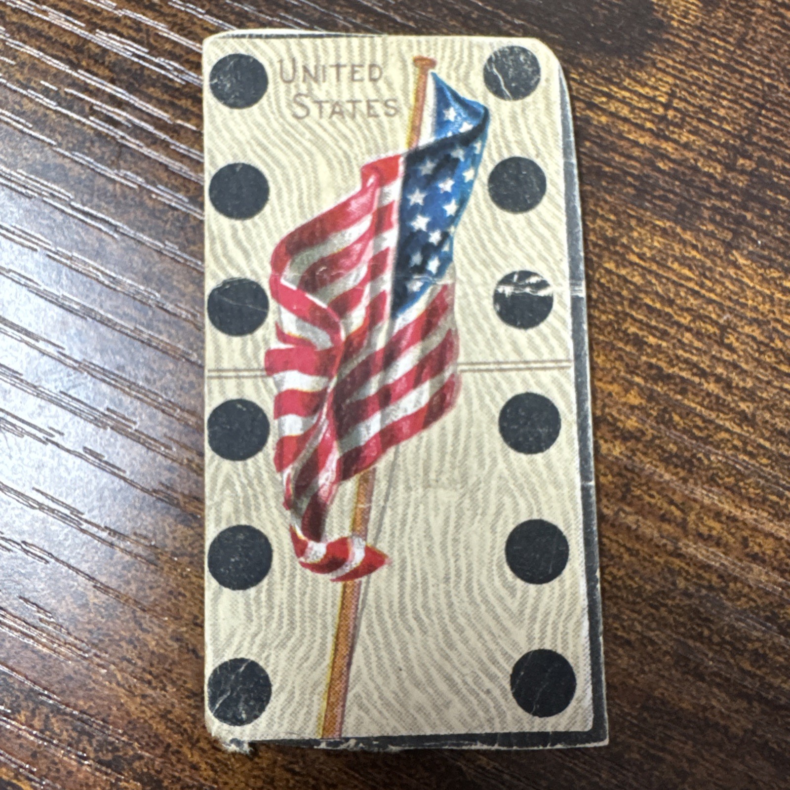 T177 American Tobacco, National Flag Domino, 1910, America USA 🇺🇸 T177 American Tobacco, National Flag Domino, 1910, America USA 🇺🇸