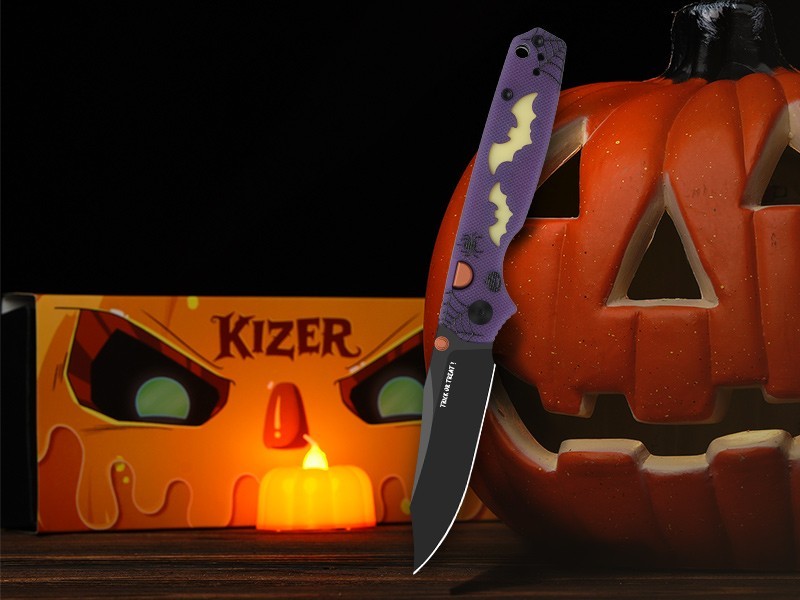 Kizer Pokiman BC Folding Pocket Knife AEB-L Blade GIDG10 Handle Halloween Gift Kizer Pokiman BC Folding Pocket Knife AEB-L Blade GIDG10 Handle Halloween Gift