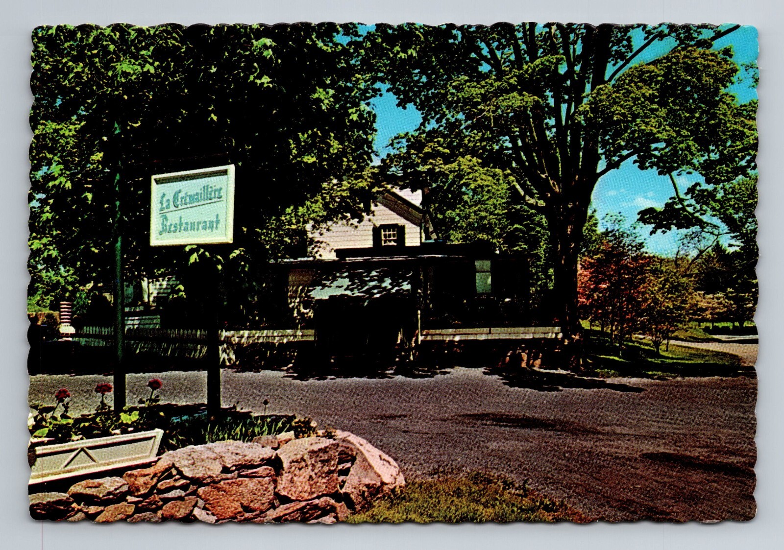 La Cremaillere Restaurant Vintage Postcard Banksville NY Scenic View Souvenir 