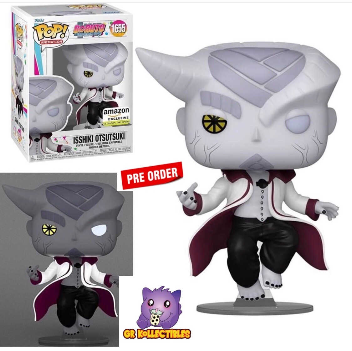 Funko PopBoruto Naruto Isshiki Otsutsuki (GITD) Exclusive Pre-Order +PROTECTOR