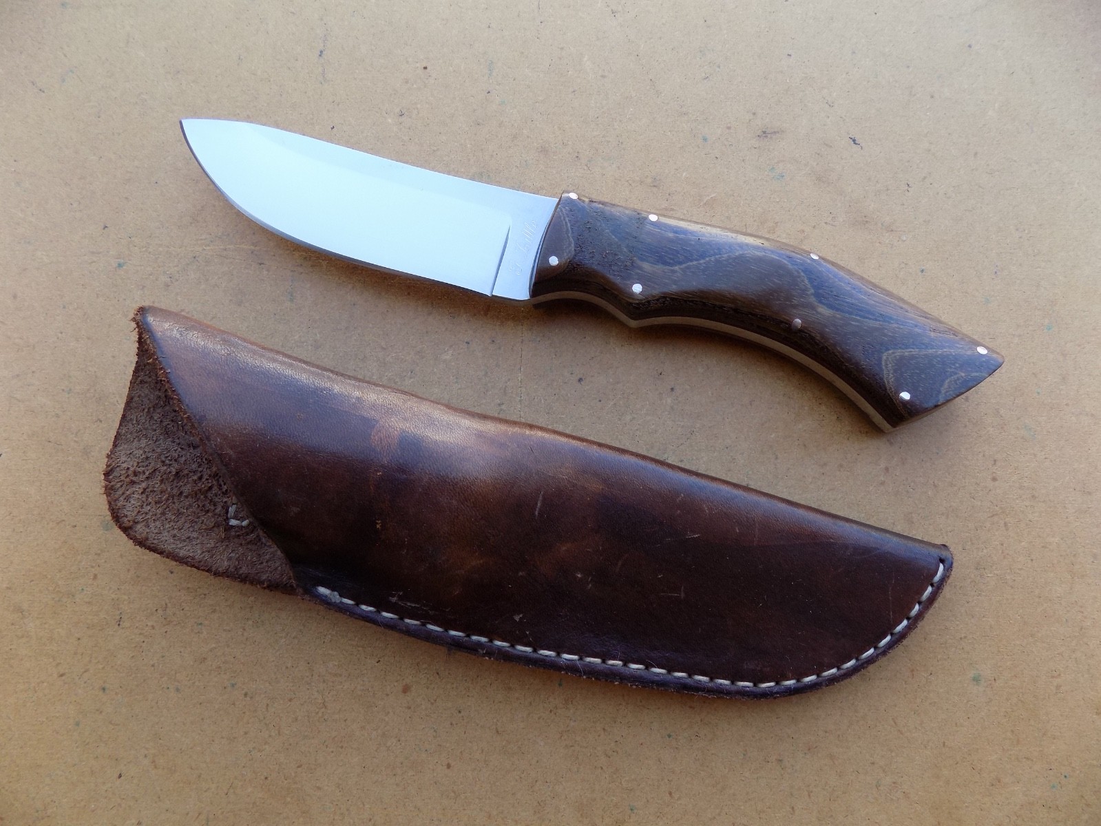 Vintage Gary Little Custom Fixed Blade Knife Vintage Gary Little Custom Fixed Blade Knife