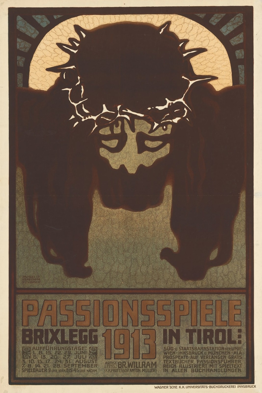 Passionsspiele 1913 🎭 Poster - 16x24” - Early 20th Century Decor Passionsspiele 1913 🎭 Poster - 16x24” - Early 20th Century Decor