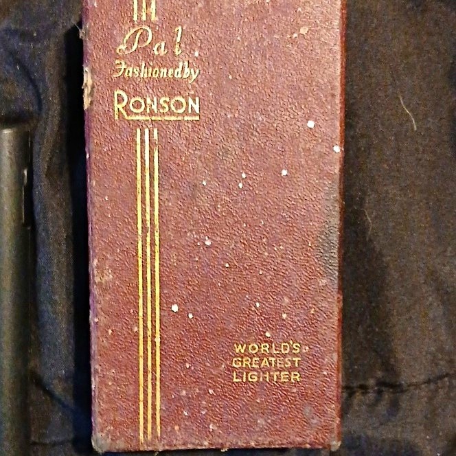Ronson Pal Lighter Fashioned by Ronson with Ronson Box & Pouch Case