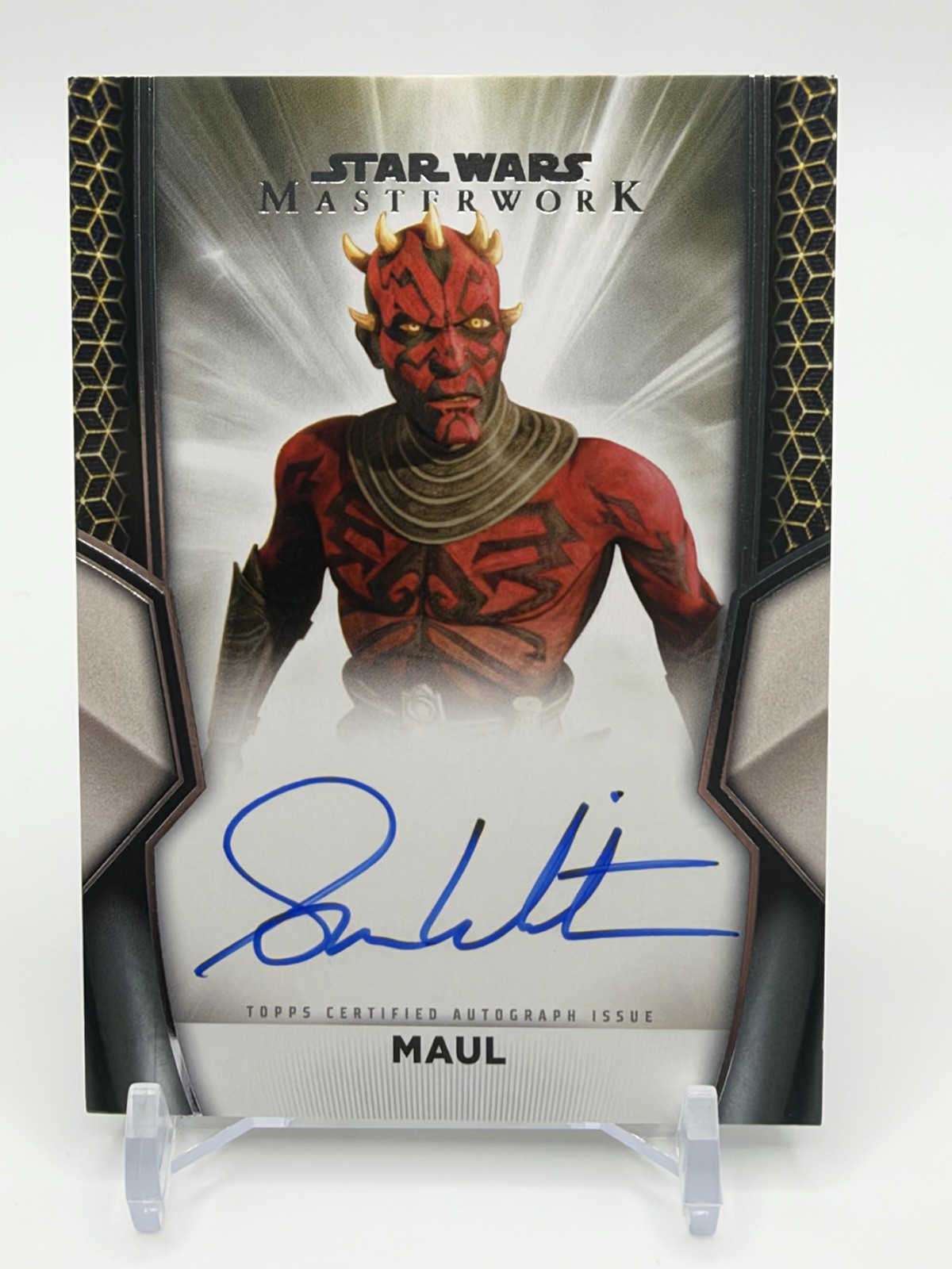 2025 Topps Star Wars Masterwork Sam Witwer as Maul On Card Autograph 2025 Topps Star Wars Masterwork Sam Witwer as Maul On Card Autograph