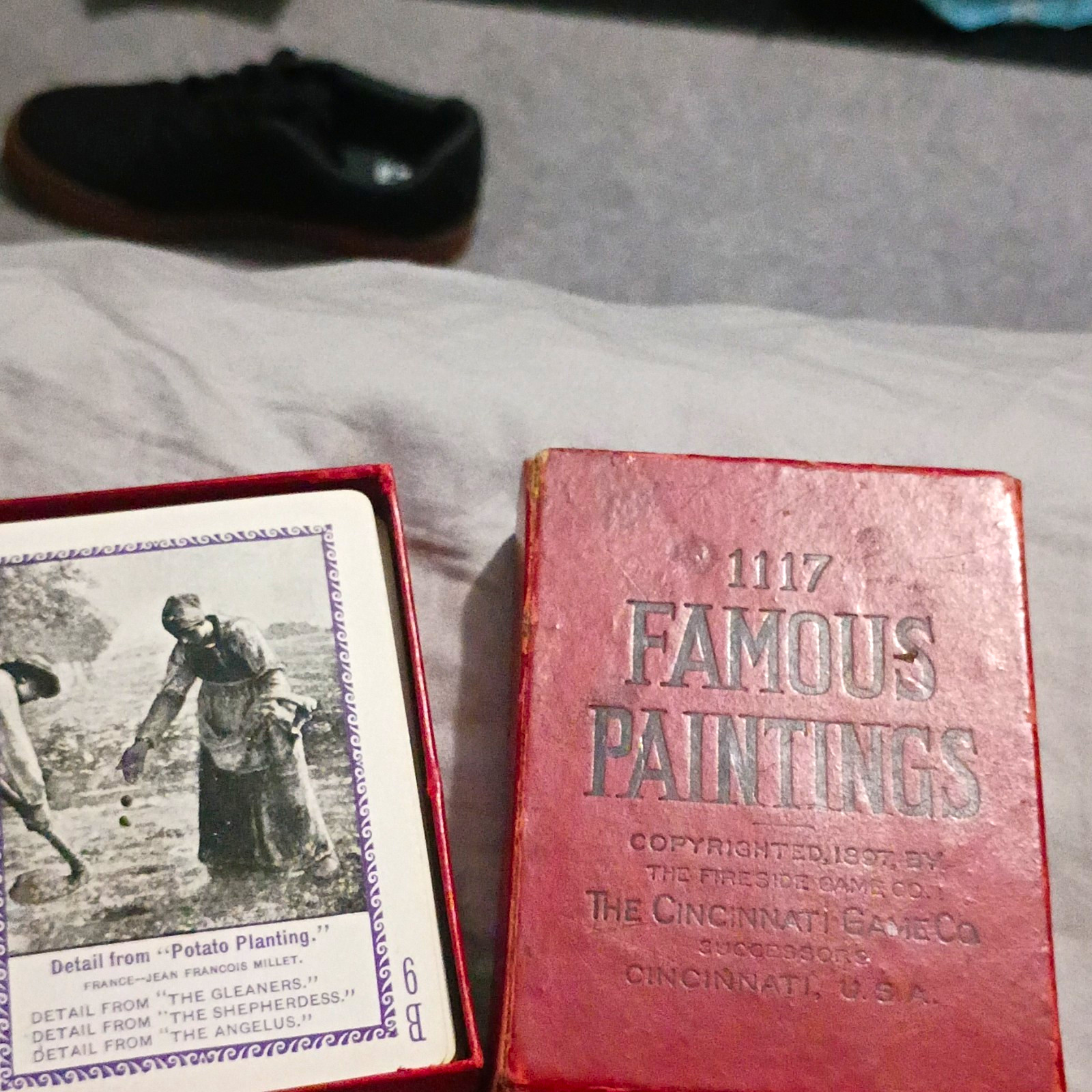 RARE Antique 1897 Famous Paintings Card Game No. 1117 COMPLETE 52 Cards & Rules RARE Antique 1897 Famous Paintings Card Game No. 1117 COMPLETE 52 Cards & Rules