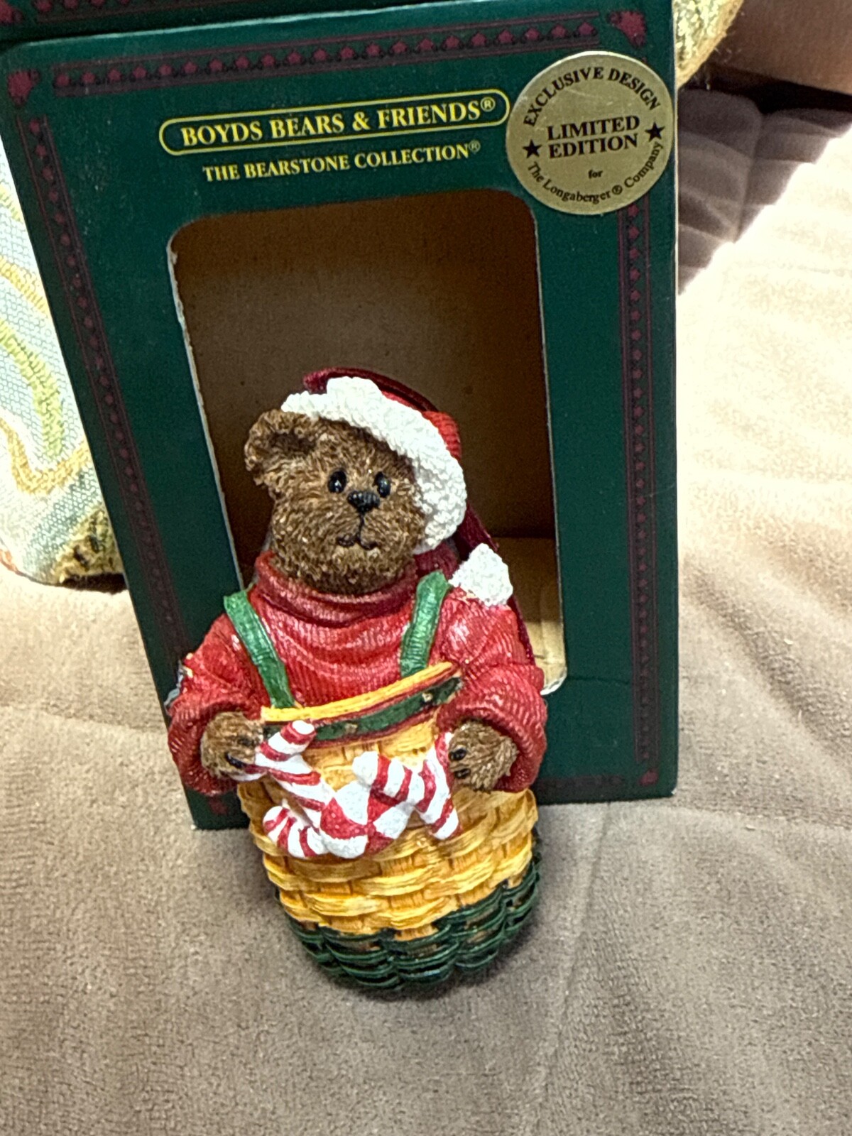 Boyd’s Bears &Friends Peppermint Elf Ornament LOT of 5