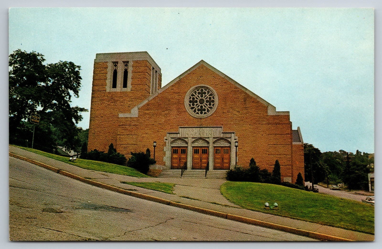 Liverpool Ohio First Church of Nazarene Vintage Postcard