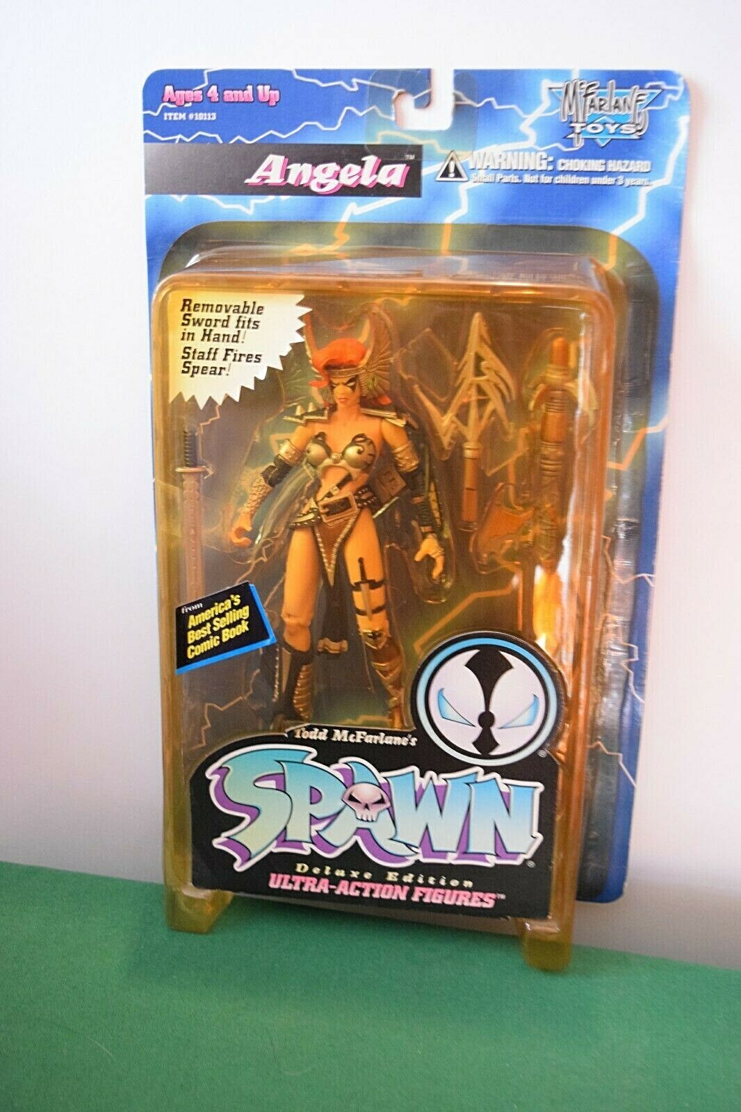 1995 McFarlane Toys Spawn ANGELA Deluxe Edition Ultra-Action Figure. Mint