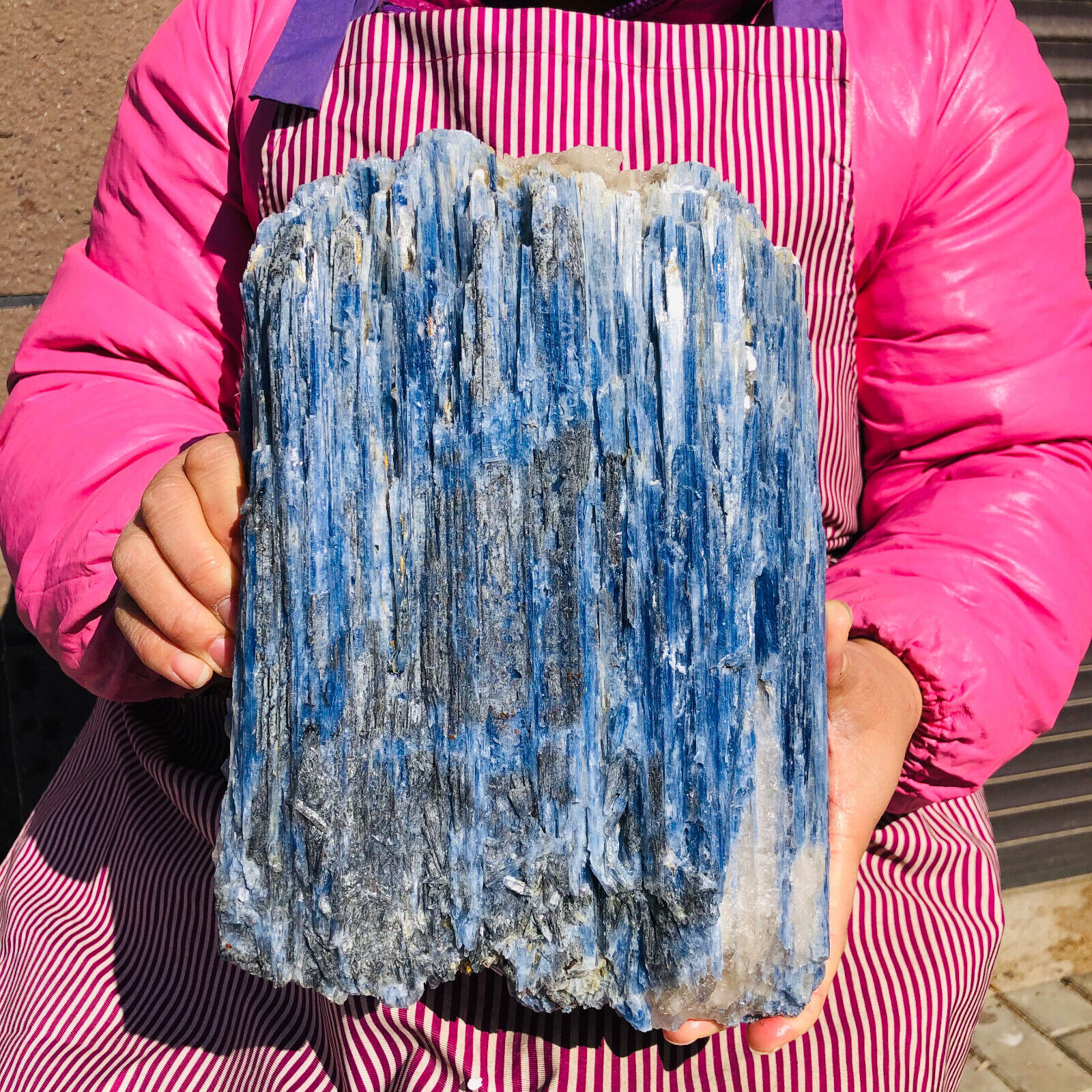 5560g TOP Rare Blue Crystal Natural Kyanite Rough  mineral Specimen Heals 323